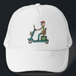 Gorra De Camionero Scooter de movilidad<br><div class="desc">El mejor viaje eléctrico a cualquier lugar - la moto de movilidad. Adquirir un stickman instantáneo fresco con esta imagen celebrando la diversión de baja velocidad de abordar la calle secundaria y el transporte público en este rey de la acera de cuatro ruedas.</div>
