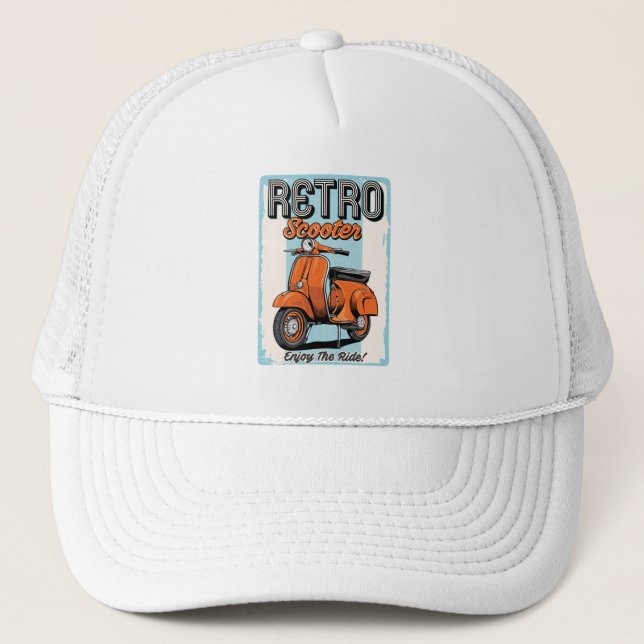 Gorra De Camionero Scooter retro (Anverso)