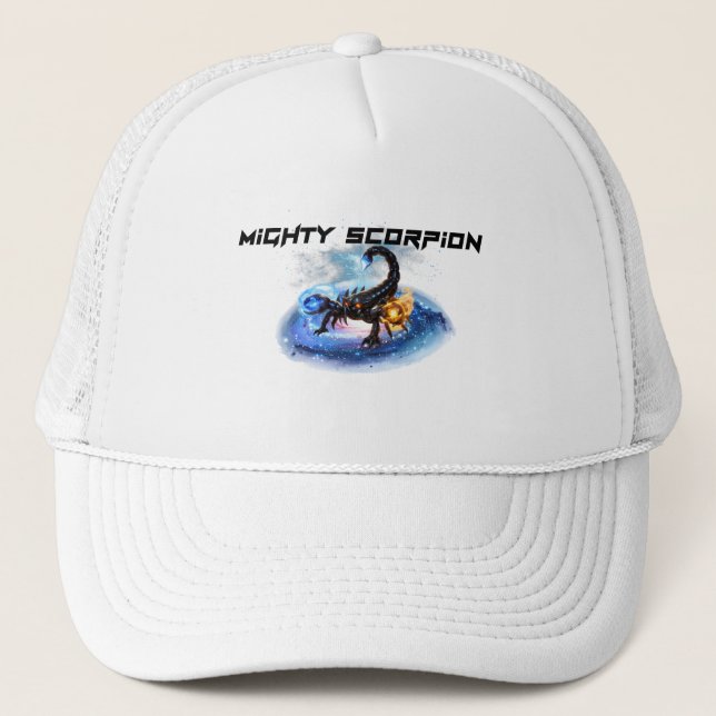 GORRA DE CAMIONERO SCORPION OF THE COSMIC ARCANE (Anverso)