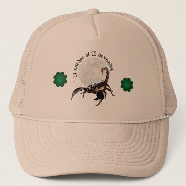 Gorra De Camionero Scorpione 24 al ottobre 22 Cappello novembre (Anverso)
