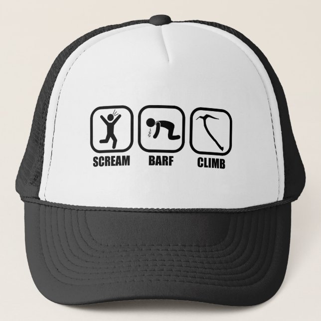 Gorra De Camionero Scream Barf Climb (Anverso)