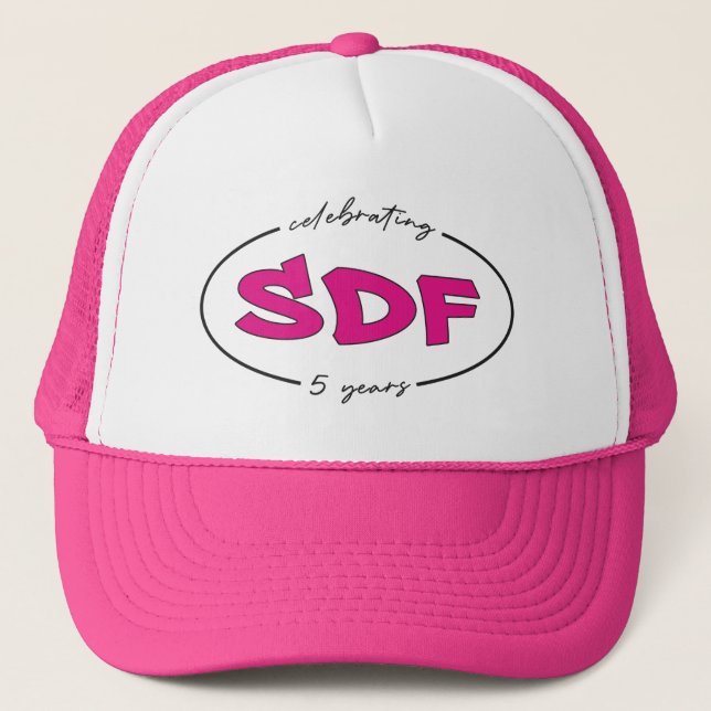 Gorra De Camionero SDF 5 Aniversario de Camión Sombrero! (Anverso)