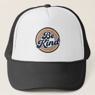 Gorra De Camionero Sé Amable Diseño Retro de Camiseta Vintage de Arco