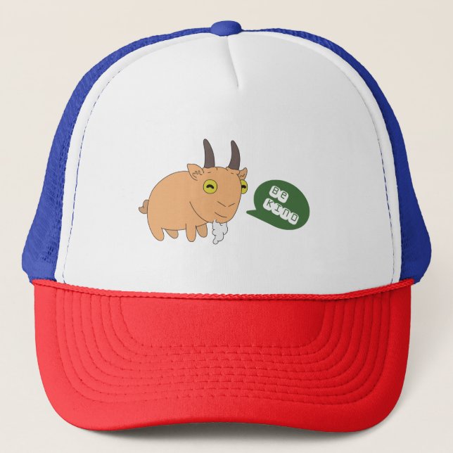Gorra De Camionero Sé amable Goat (Anverso)