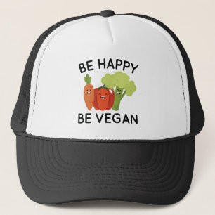 Gorra De Camionero Sé Feliz Sé Vegano