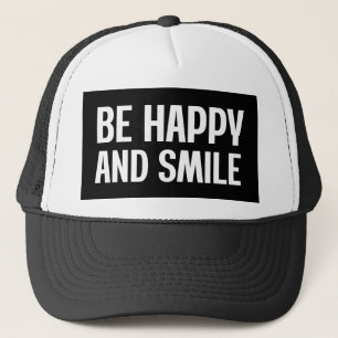 Gorra De Camionero Sé Feliz Y Sonríe