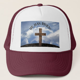 Gorra De Camionero Se Ha Elevado El Cielo Cruzado.