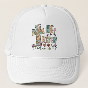 Gorra De Camionero Se levanta la cruz de Jesús Floral de Pascua
