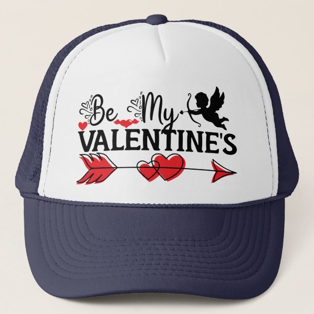 Gorra De Camionero Sé mi San Valentín (Anverso)