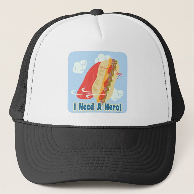 Gorra De Camionero Se necesita un sándwich con capucha superhéroe (Anverso)