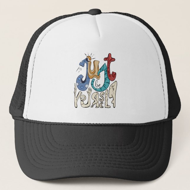 Gorra De Camionero Sé Negrita, Sé Tú: Sé Tú Mismo. (Anverso)