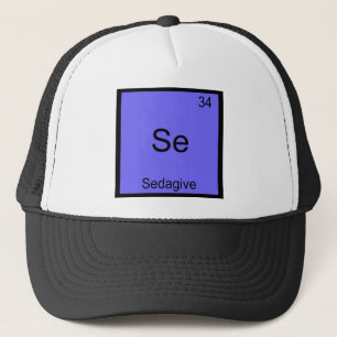 Gorra De Camionero Se - Sedagive Camiseta Divertida Símbolo Elemento 