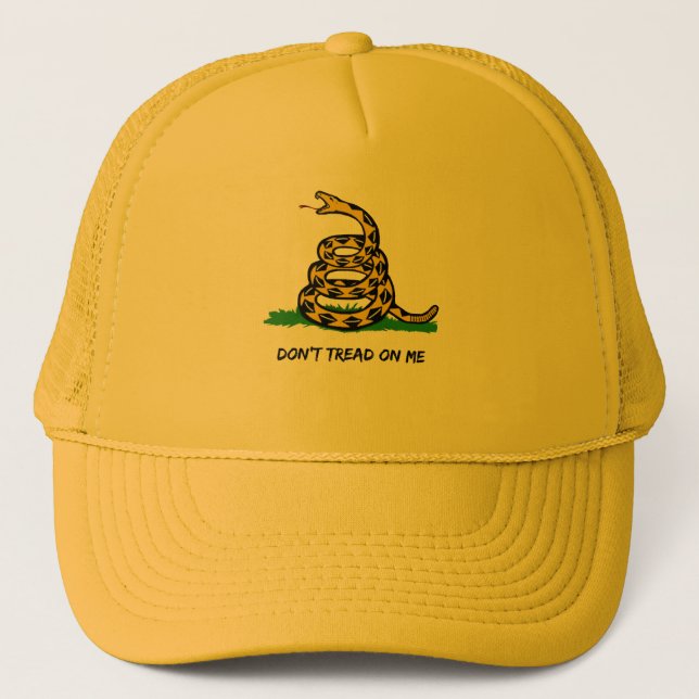 Gorra De Camionero Sé un verdadero libertario. No me pises. (Anverso)