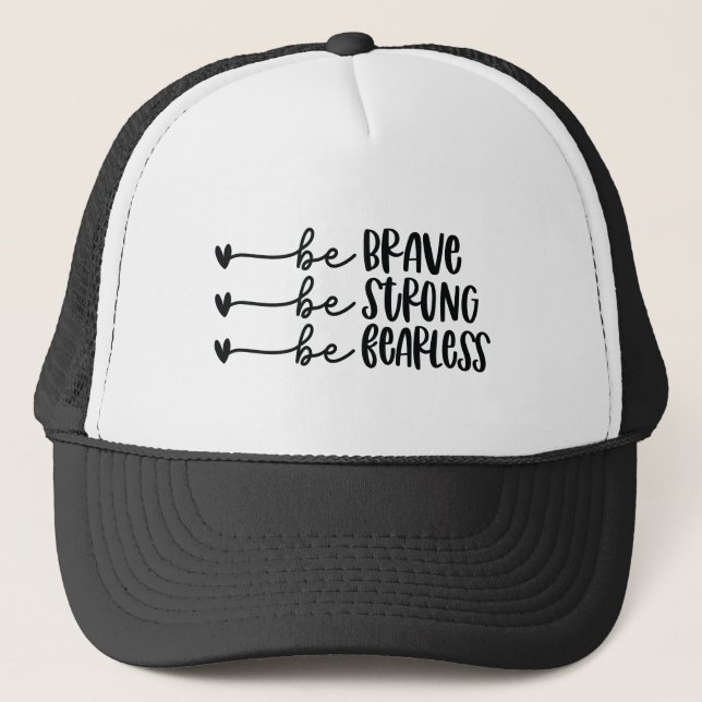 Gorra De Camionero Sé valiente y sé fuerte sin miedo (Anverso)