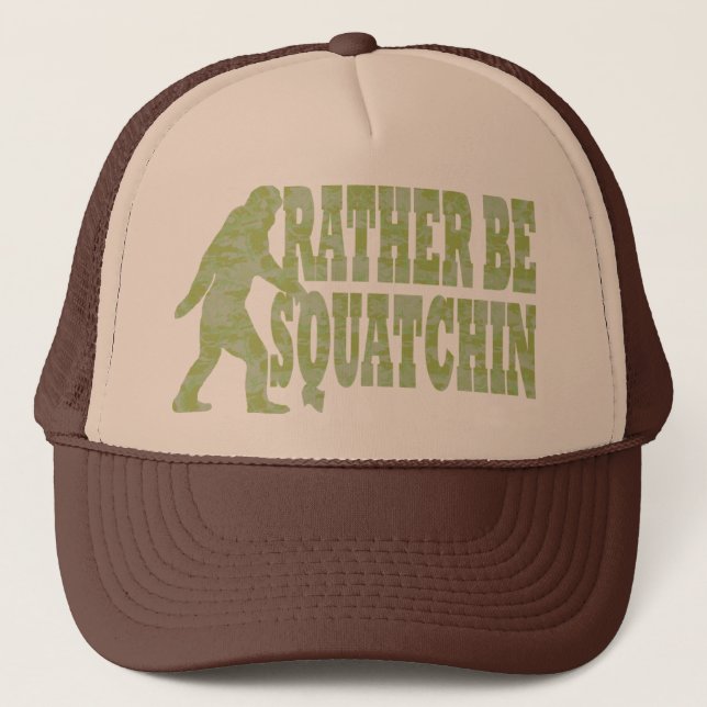Gorra De Camionero Sea bastante squatchin, camo (Anverso)