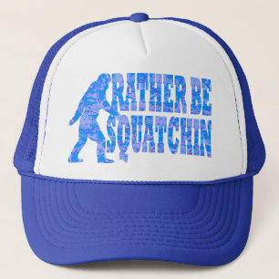 Gorra De Camionero Sea bastante squatchin en camuflaje azul