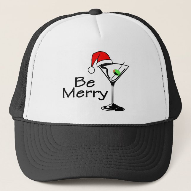 Gorra De Camionero Sea Felices Navidad Martini (Anverso)