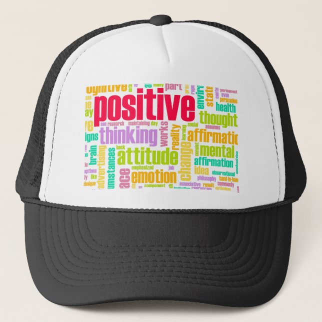 Gorra De Camionero ¡Sea positivo! ¡Permanezca positivo! (Anverso)
