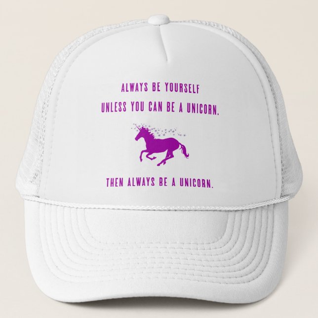 Gorra De Camionero Sea siempre usted mismo (Anverso)