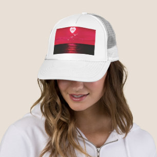 Gorra De Camionero Sea Sunset Love Trucker Hat Heart Romántico