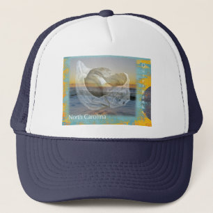 Gorra De Camionero Seashell y resaca de Outer Banks Carolina del