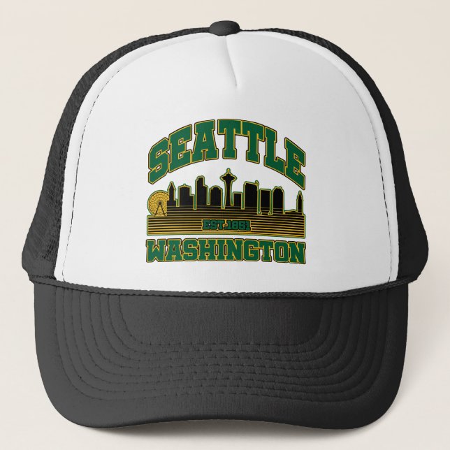 Gorra De Camionero Seattle, Washington (Anverso)