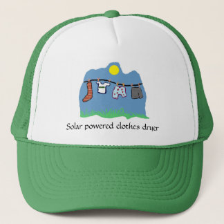 Gorra De Camionero Secador de ropa con energía solar