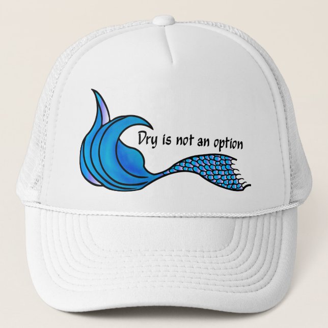 Gorra De Camionero Seco No Es Una Opción Azul Mermaid Cepa (Anverso)