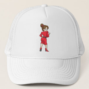 Gorra De Camionero Secretario vestido con tacones altos