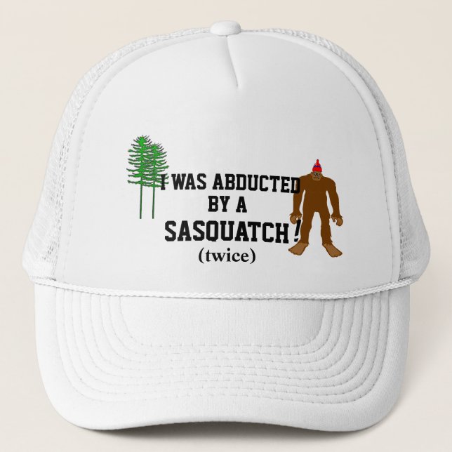 Gorra De Camionero Secuestrado por un Sasquatch (Anverso)