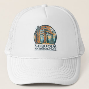 Gorra De Camionero Secuoyas gigantes del Parque Nacional Sequoia retr