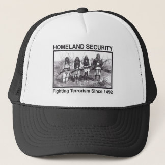 Gorra De Camionero Seguridad de patria india de la foto blanca