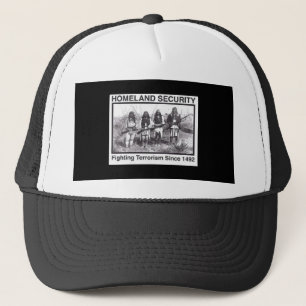 Gorra De Camionero Seguridad de patria india de la foto negra