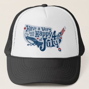 Gorra De Camionero Seguro Y Feliz 4 De Julio
