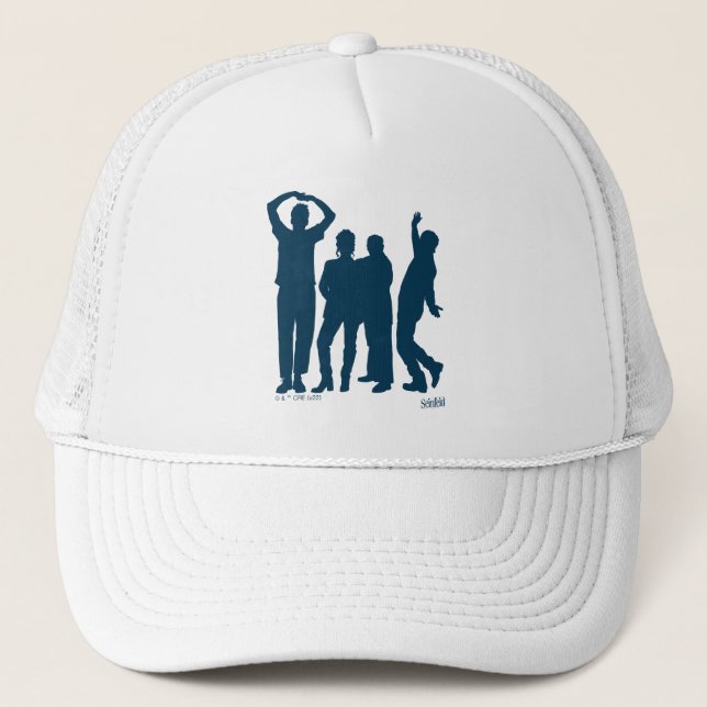 Gorra De Camionero Seinfeld | Gráfico de silueta de grupo (Anverso)