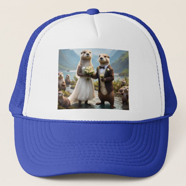 Gorra De Camionero **"Sellado con un beso: Totalmente enamorado"** (Anverso)