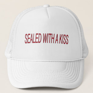Gorra De Camionero sellado con una cita de amor de beso
