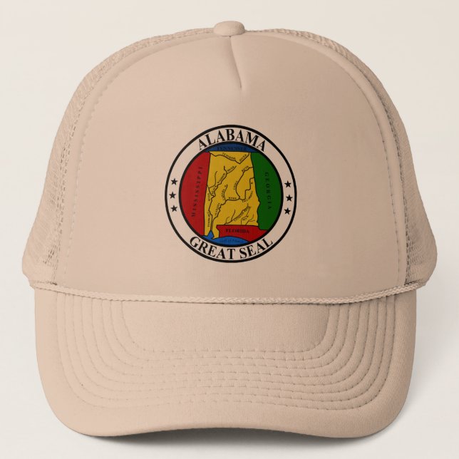 Gorra De Camionero Sello de Alabama (Anverso)