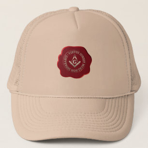 Gorra De Camionero Sello de cera masónica