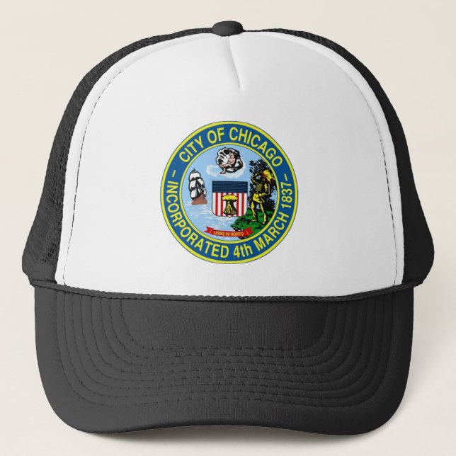 Gorra De Camionero Sello de Chicago (Anverso)