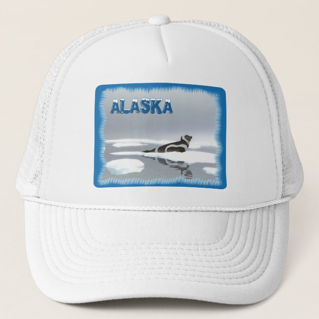 Gorra De Camionero Sello De Cinta En El Hielo (Anverso)