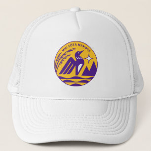 Gorra De Camionero Sello de estado de Minnesota en colores de vikings