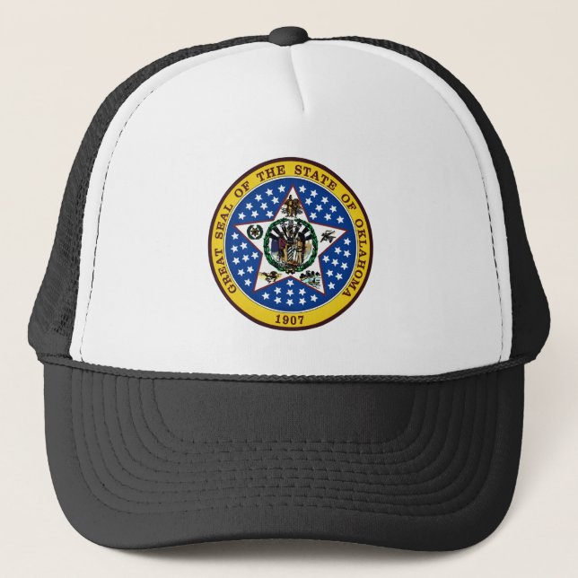 Gorra De Camionero Sello de estado de Oklahoma (Anverso)
