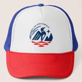 Gorra De Camionero Sello de Estado Patriótico de Minnesota