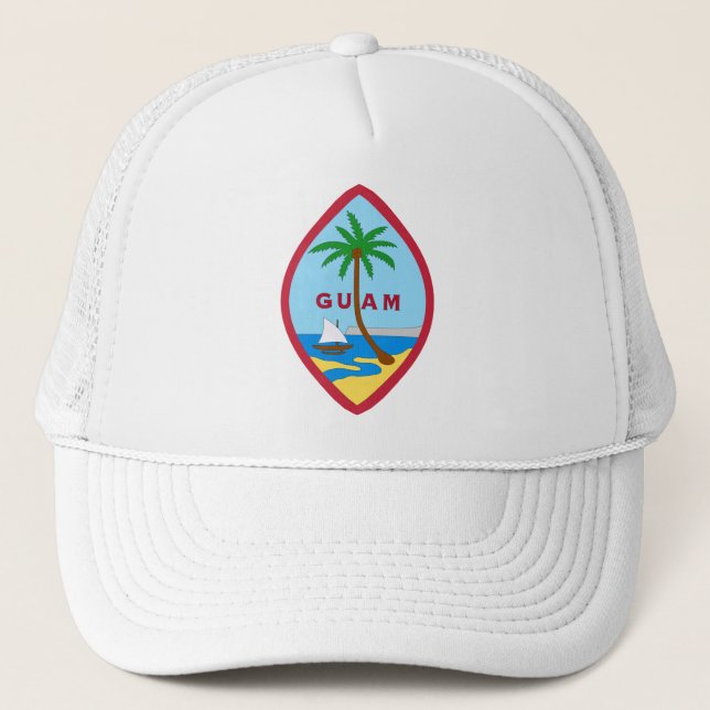 Gorra De Camionero Sello de Guam (Anverso)