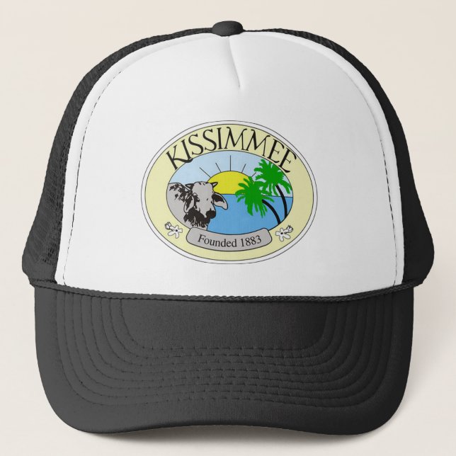 Gorra De Camionero Sello de Kissimmee, Florida (Anverso)