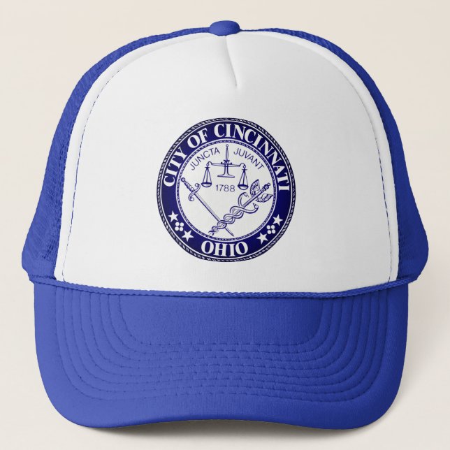 Gorra De Camionero Sello de la ciudad de Cincinnati, Ohio (Anverso)