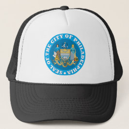 Gorra De Camionero Sello de la ciudad de Filadelfia