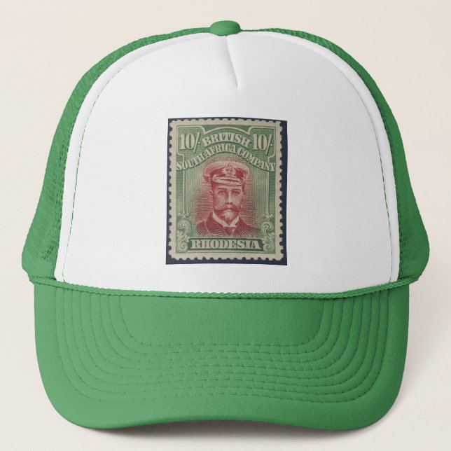 Gorra De Camionero Sello de la Compañía Británica de Sudáfrica Rhodes (Anverso)