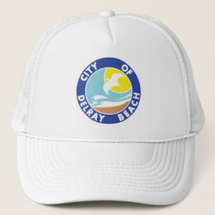 Gorra De Camionero Sello de la playa de Delray, Florida